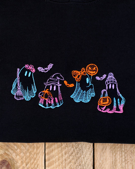 Neon Ghosts Embroidered Tshirt