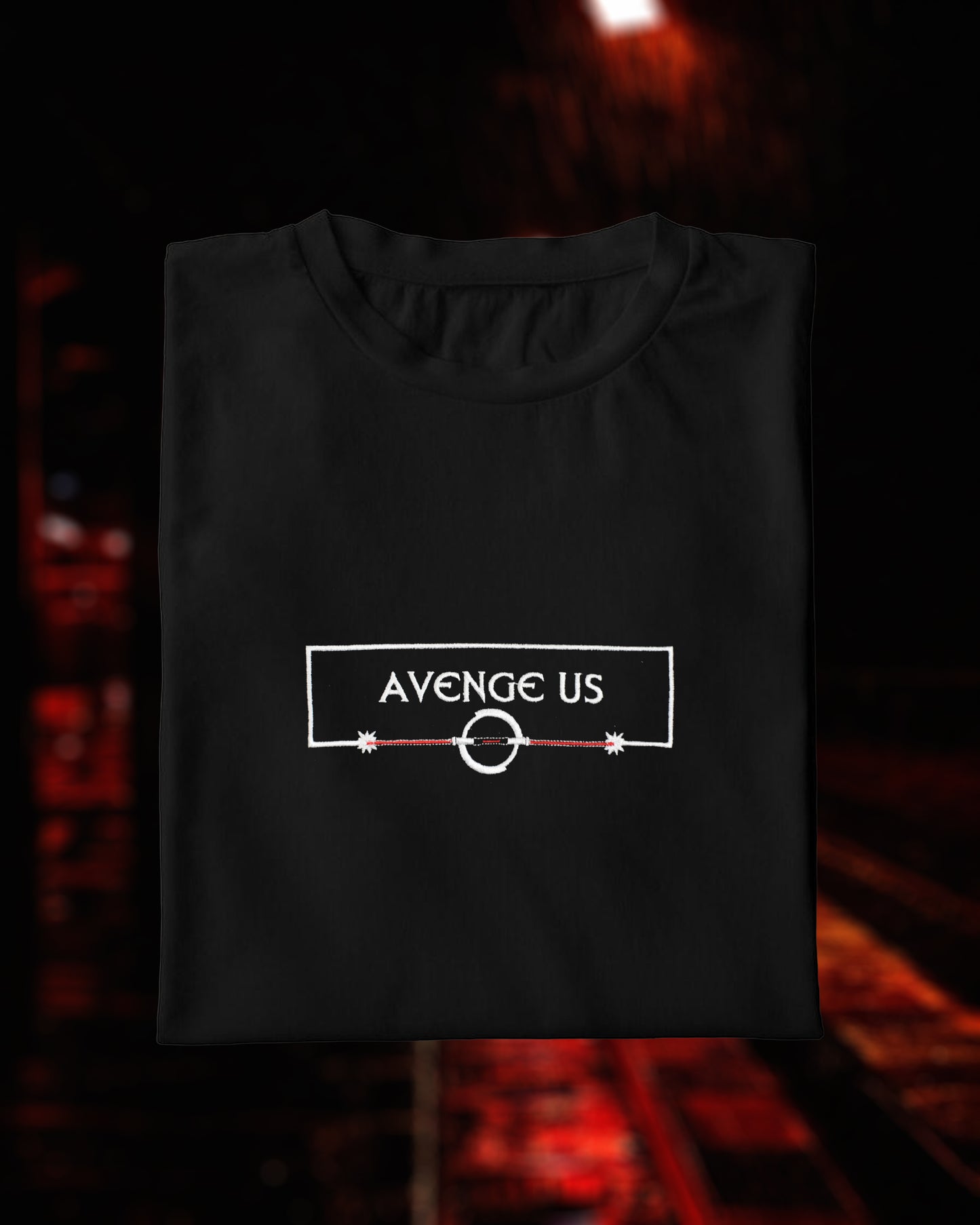 Avenge Us Embroidered Tshirt
