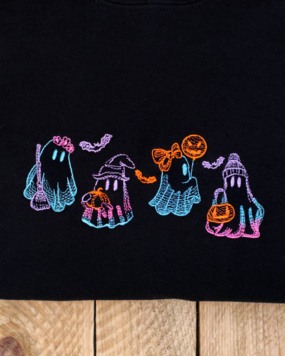 Neon Ghosts Embroidered Tshirt