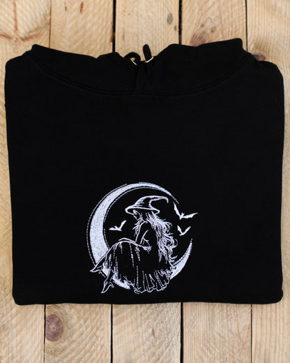 Moon Witch Embroidered Hoodie