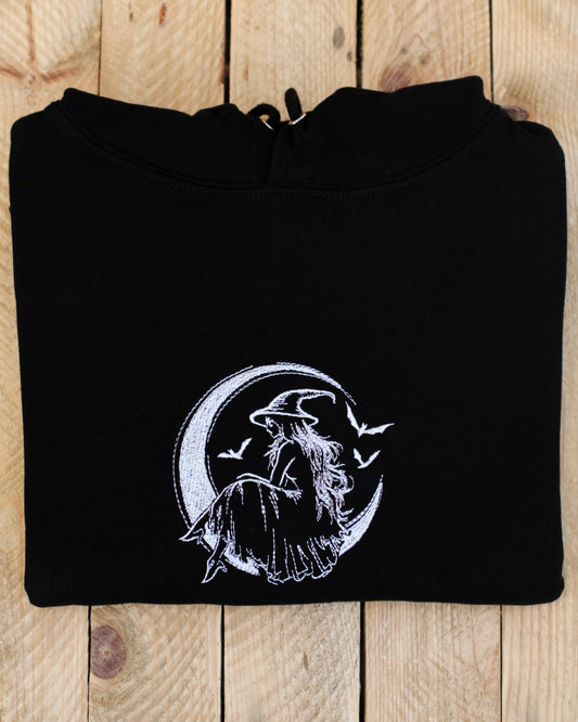 Moon Witch Embroidered Hoodie
