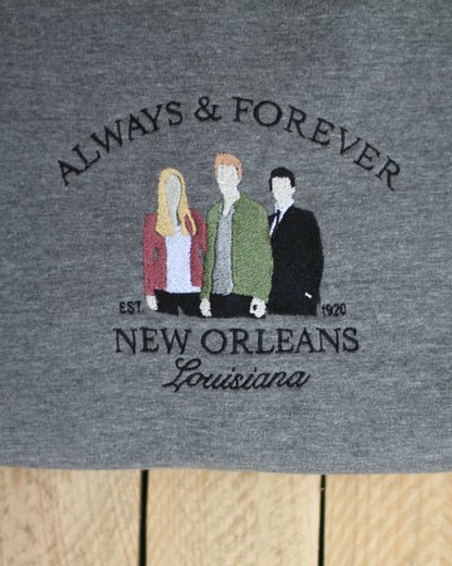 Always & Forever Embroidered Hoodie