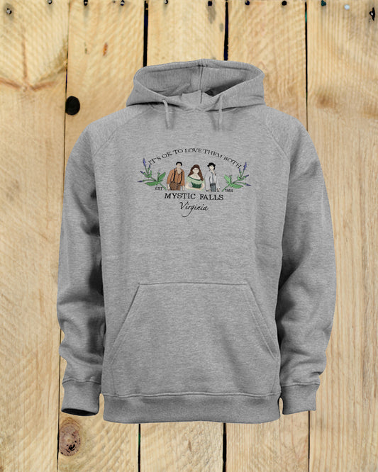 Love Them Both Embroidered Hoodie