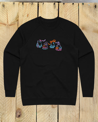 Neon Ghosts Embroidered Sweatshirt