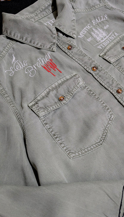 Home Of The Vampire Custom Embroidered Shirt