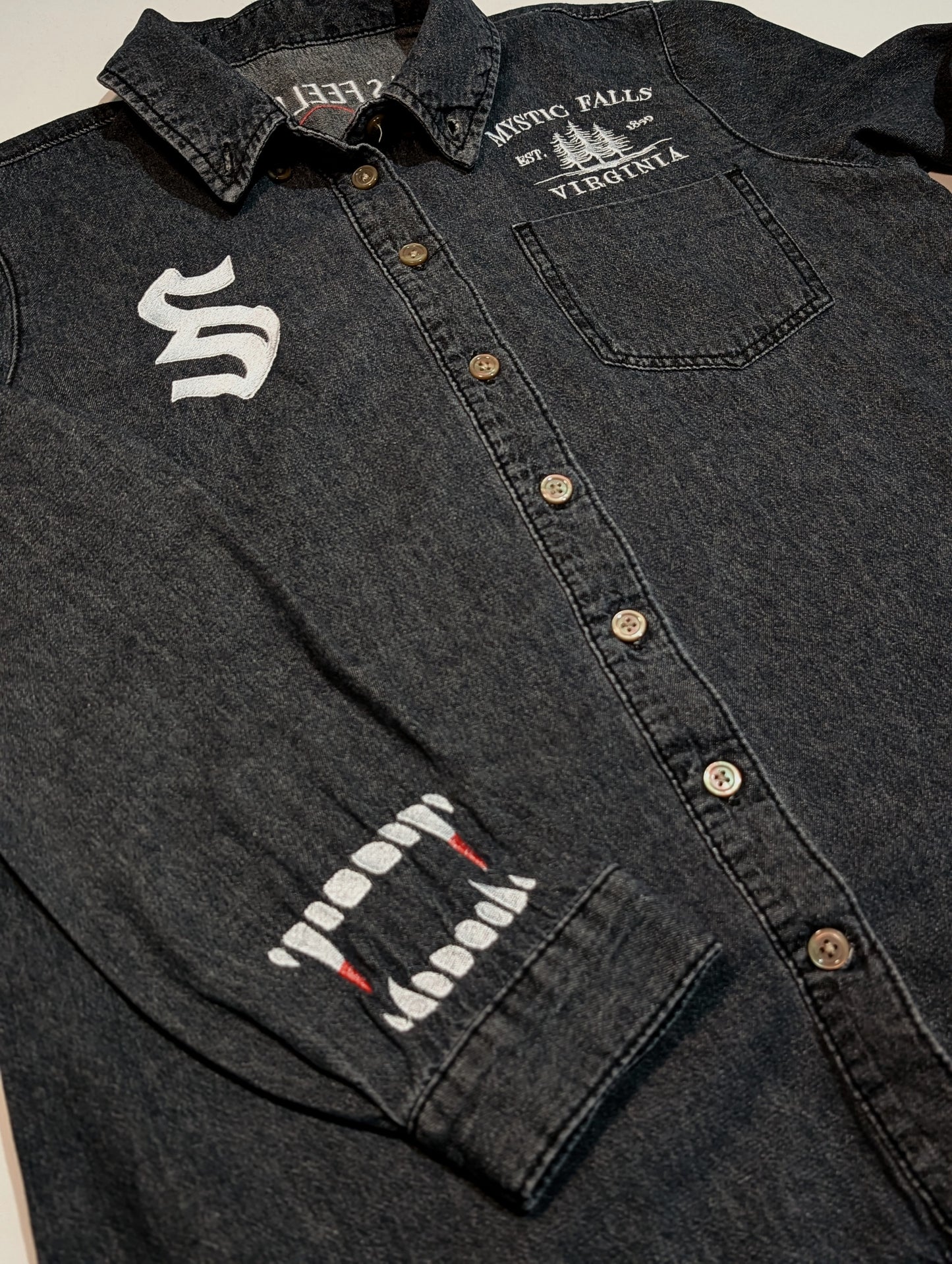 Home Of The Vampire Custom Embroidered Shirt