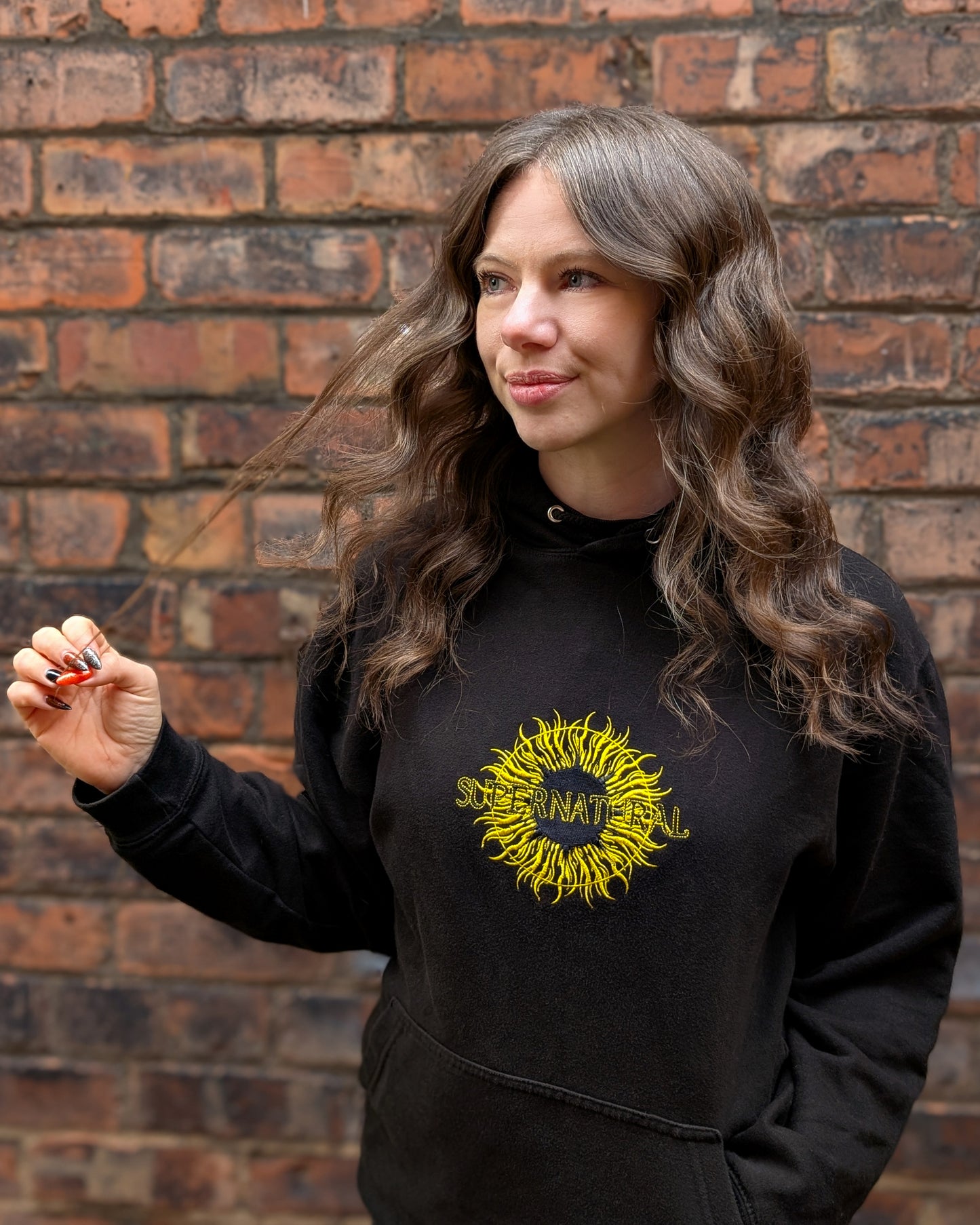 Title Card Embroidered Hoodie