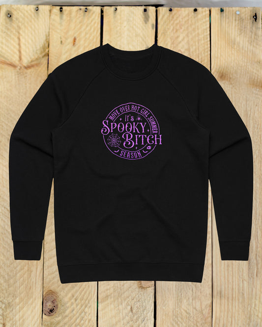 Spooky Bitch Season Embroidered Sweatshirt