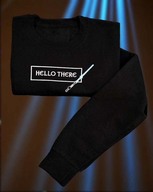 Hello There Embroidered Sweatshirt