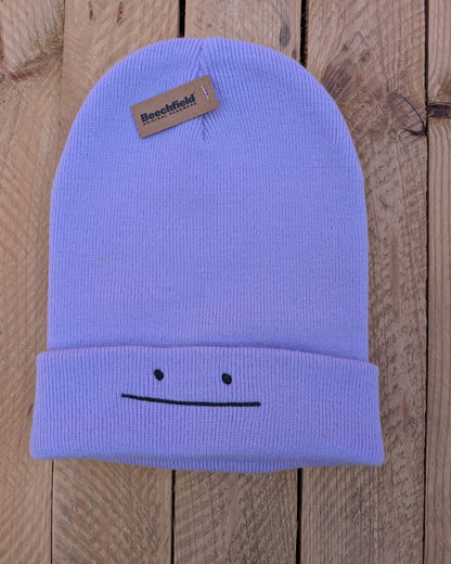 Smiling Pink Blob Beanie