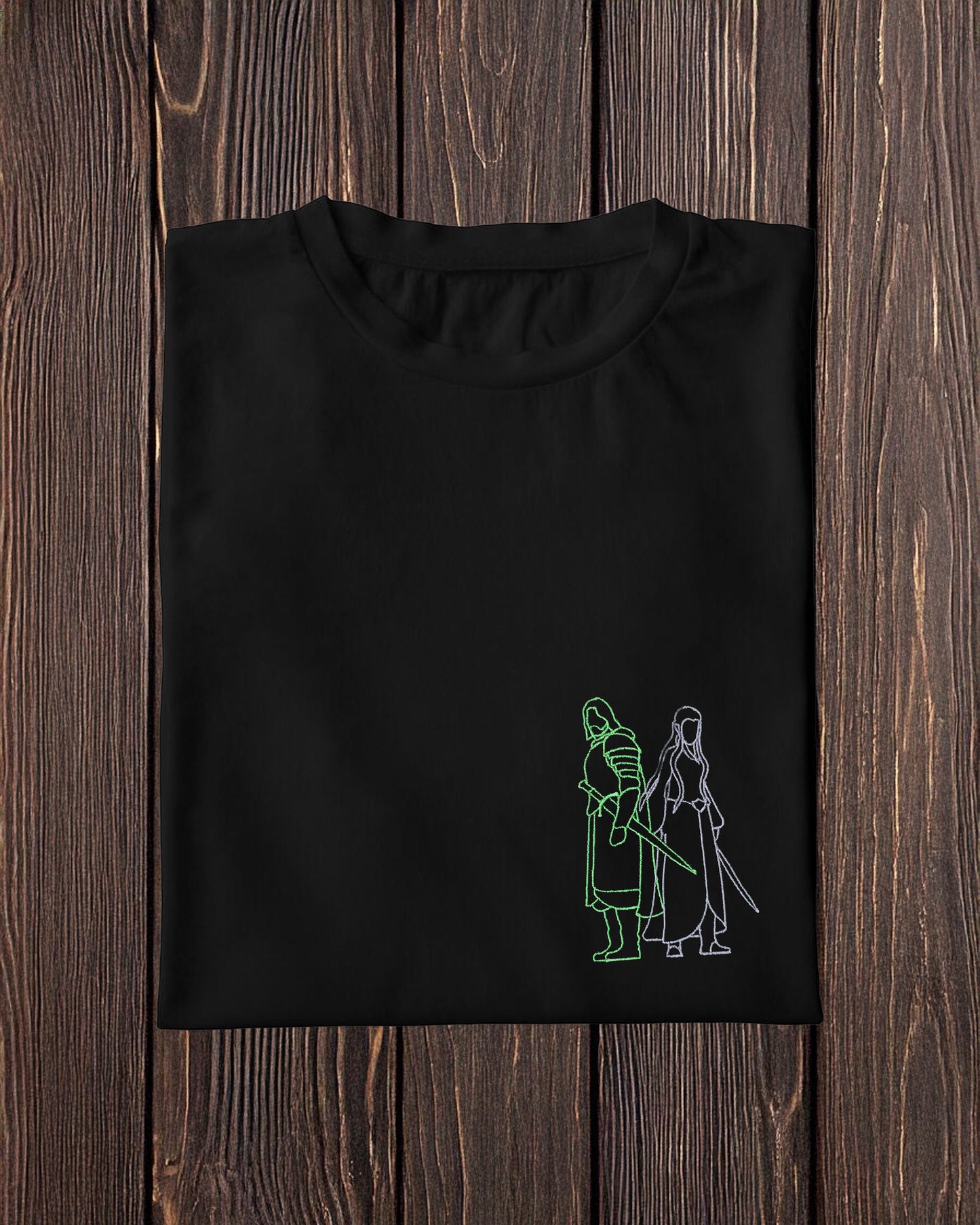 Evenstar & The King Embroidered Tshirt