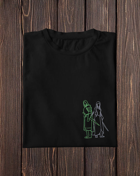 Evenstar & The King Embroidered Tshirt